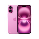 a pink cell phone with two cameras